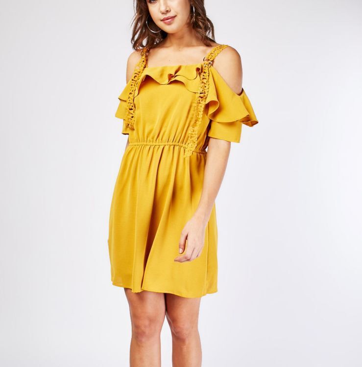 UUS Kollane kleit suurus S (sobib ka M)